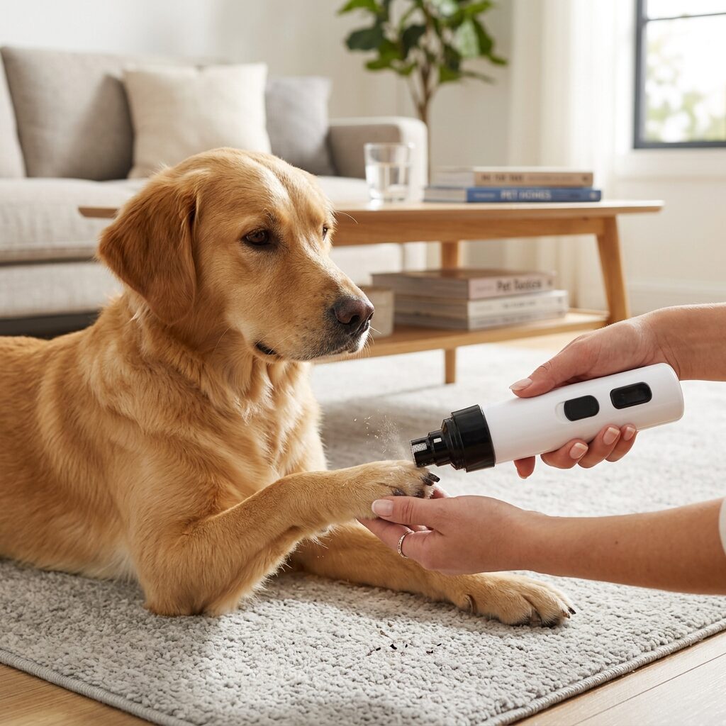 Electric Pet Nail Grinder – Quiet Cordless Dog and Cat Nail Trimmer