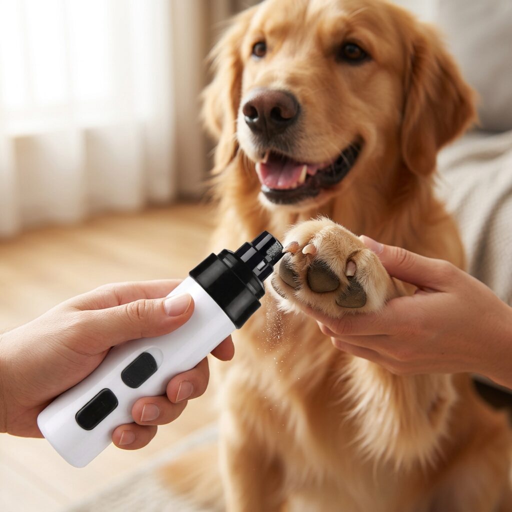 Electric Pet Nail Grinder – Quiet Cordless Dog and Cat Nail Trimmer