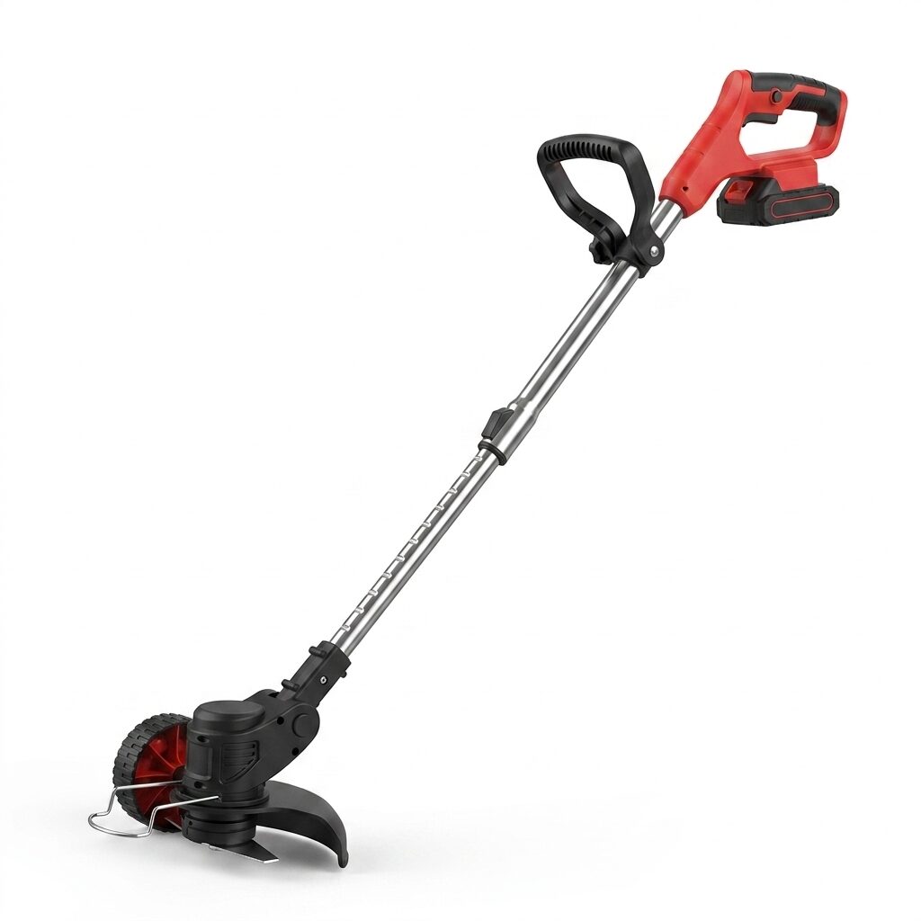 Cordless Electric Grass Trimmer and Whipper Snipper – 36V Battery Line Trimmer with Support Wheels and Multi-Blade Kit