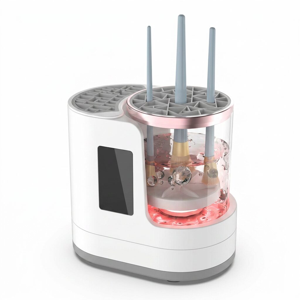 Electric Makeup Brush Cleaner and Dryer – Automatic Brush Washing Machine for All Brush Types
