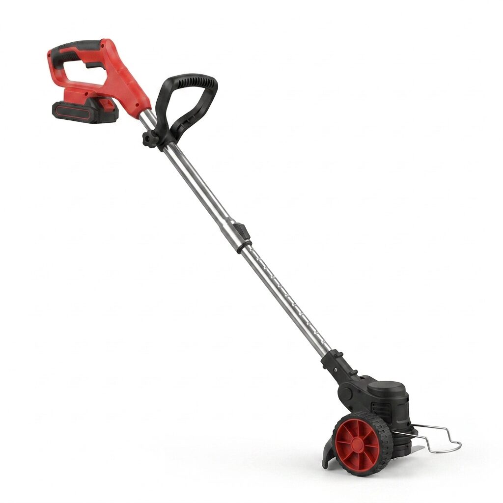 Cordless Electric Grass Trimmer and Whipper Snipper – 36V Battery Line Trimmer with Support Wheels and Multi-Blade Kit