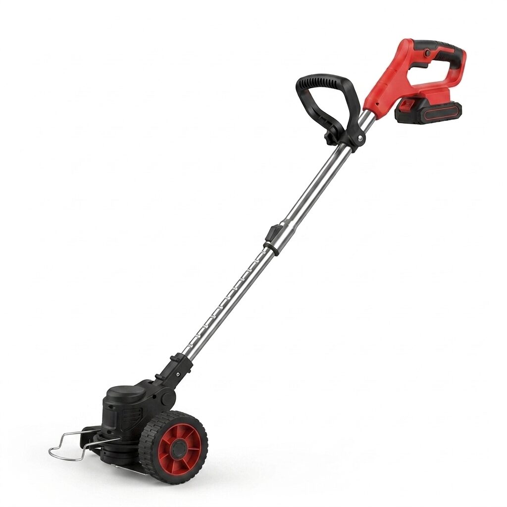 Cordless Electric Grass Trimmer and Whipper Snipper – 36V Battery Line Trimmer with Support Wheels and Multi-Blade Kit
