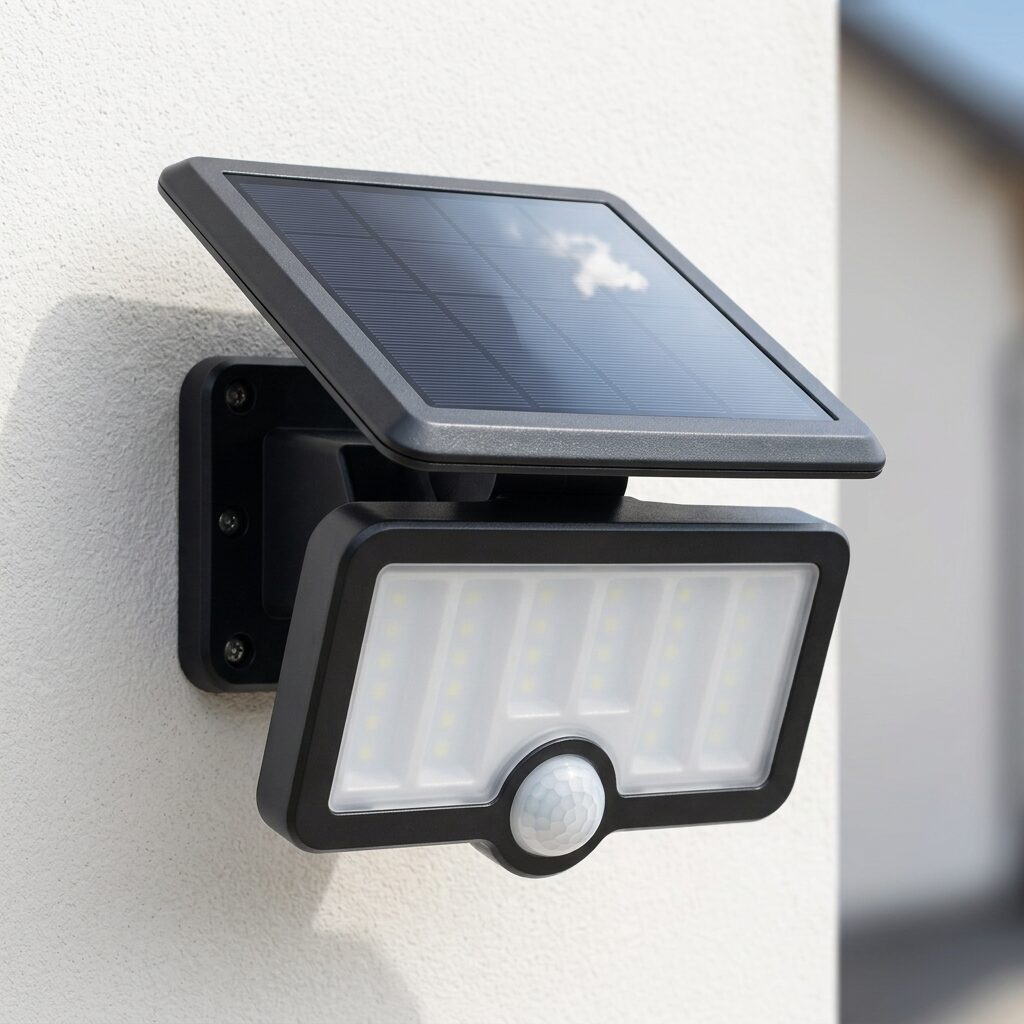Solar Motion Sensor Light - Bright Outdoor Security Wall Light, Wireless and Weatherproof
