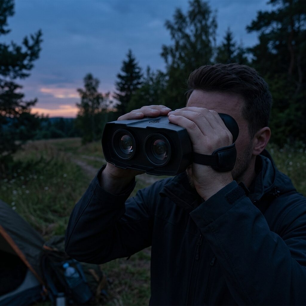 Digital Night Vision Binoculars - Infrared Night Vision Goggles with Screen and Video Recorder for Hunting and Camping