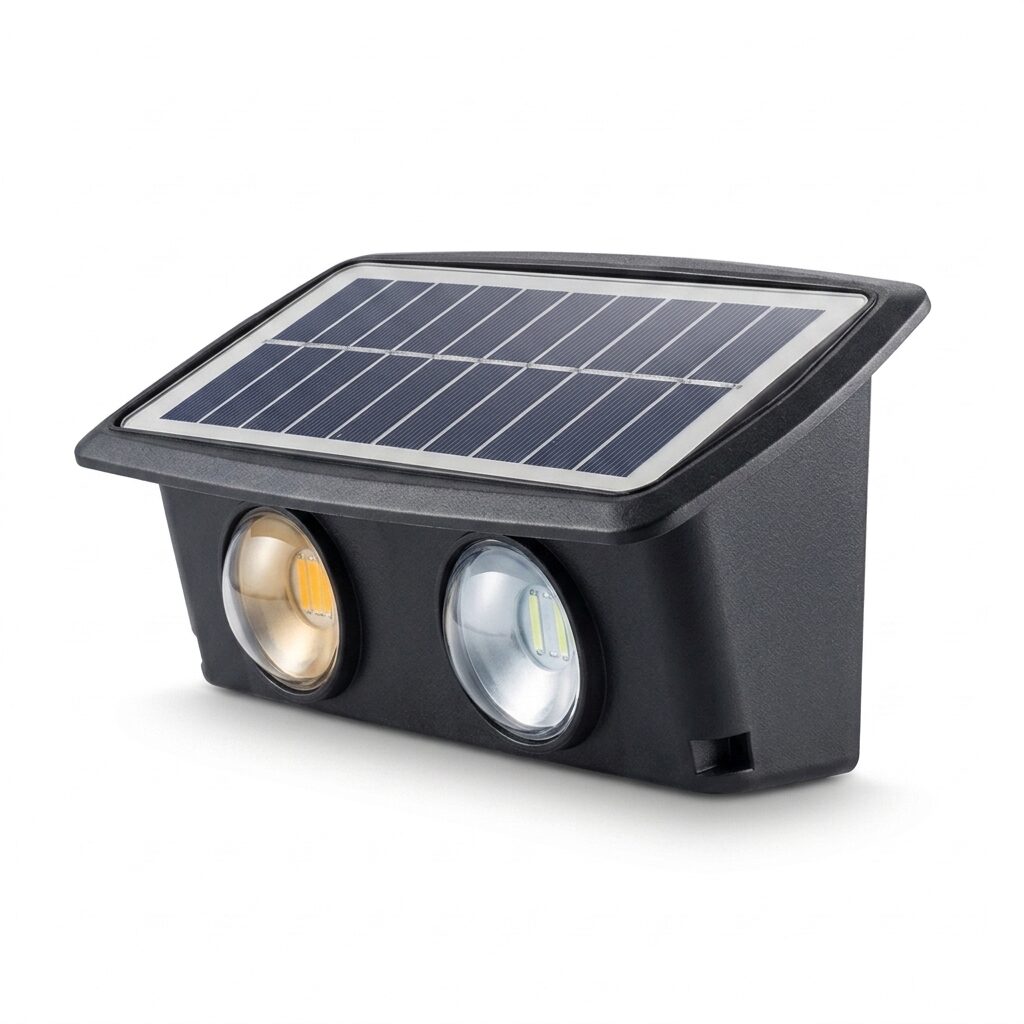 Solar Wall Lights 4 Pack - Bright Wireless Outdoor LED Solar Lights for Fence, Garden, Patio and House Wall