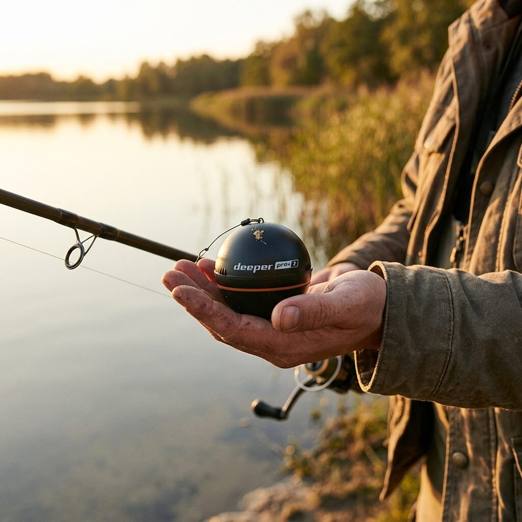 Wireless Fish Finder - Castable Portable Sonar Fish Finder with App for Kayak, Boat, Shore and Ice Fishing, Rechargeable Depth Finder