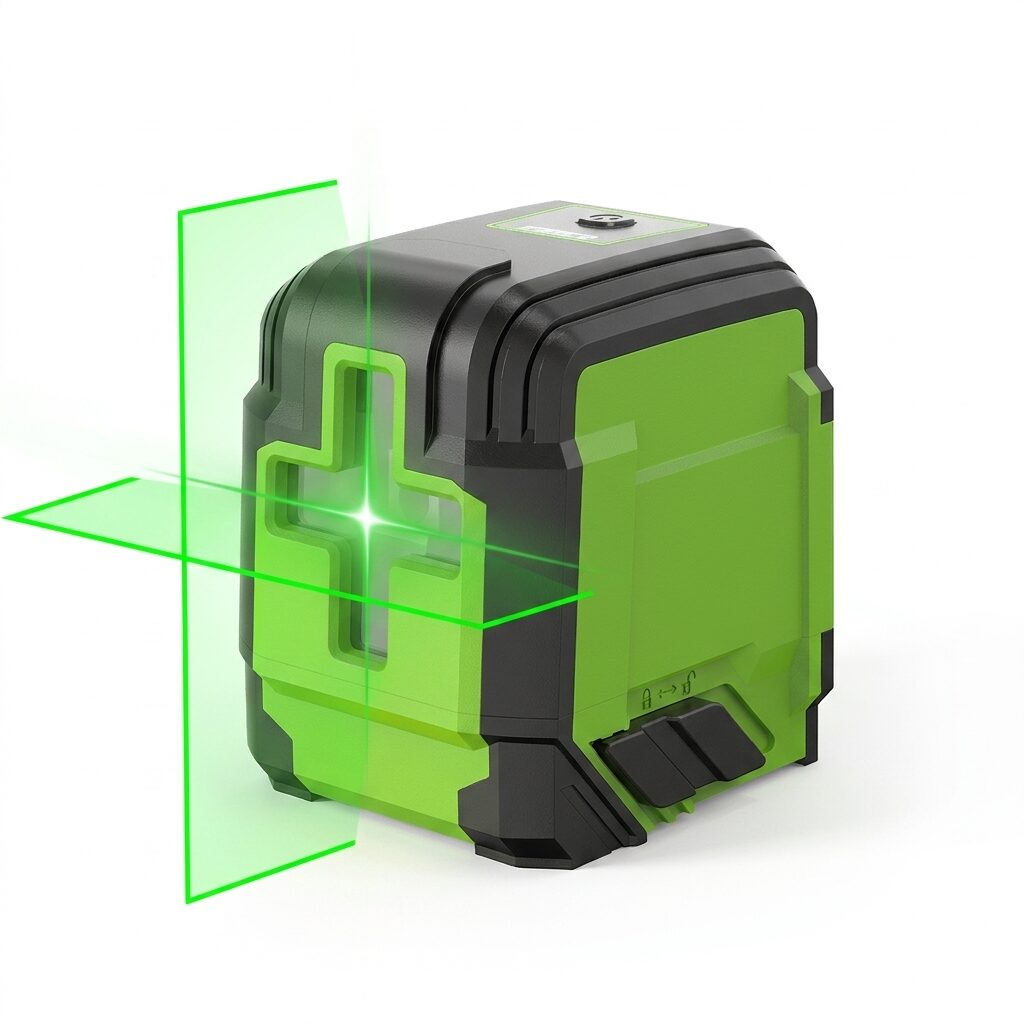 Green Laser Level - Self Leveling Cross Line Laser Level with Magnetic Bracket, Horizontal and Vertical Lines for DIY, Tiling and Picture Hanging