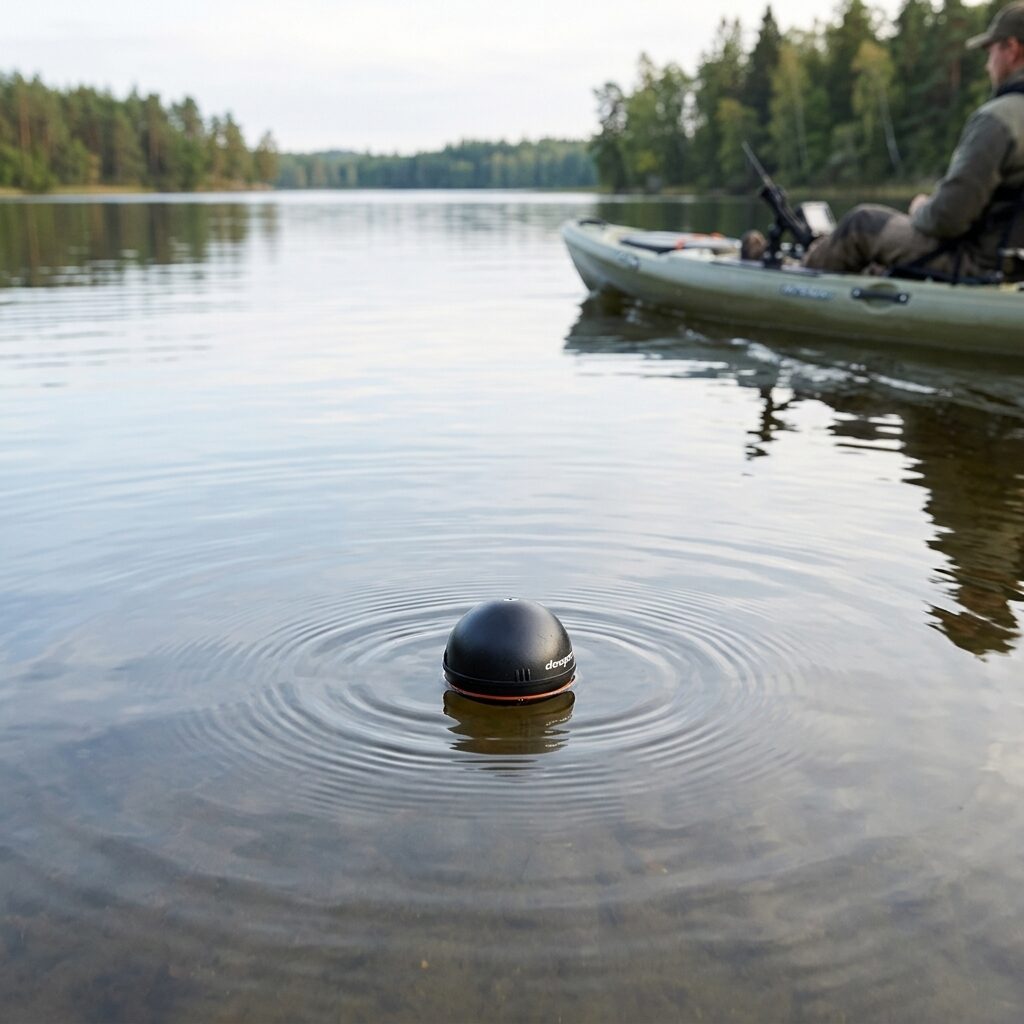 Wireless Fish Finder - Castable Portable Sonar Fish Finder with App for Kayak, Boat, Shore and Ice Fishing, Rechargeable Depth Finder