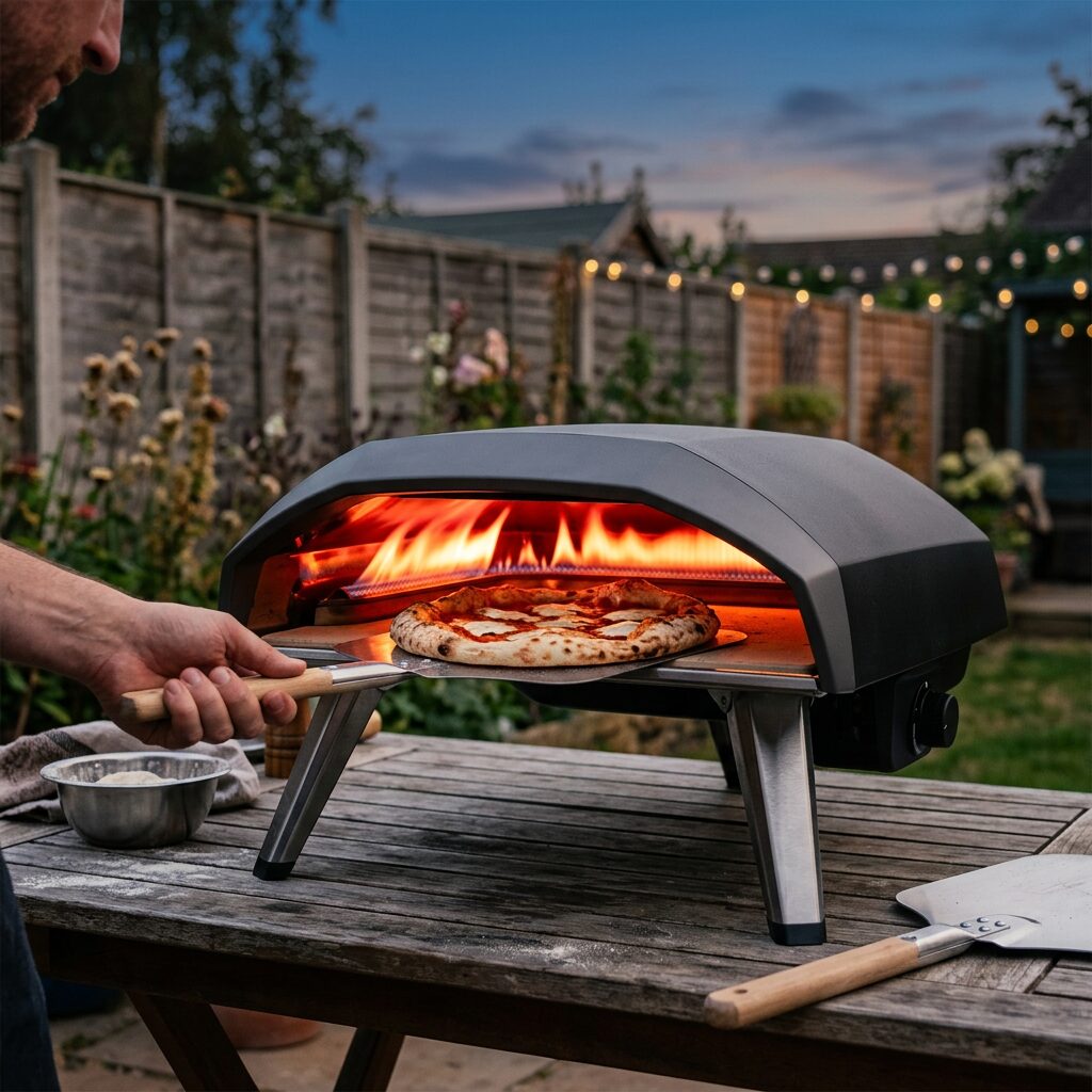 Portable Pizza Oven - Outdoor Gas Pizza Oven Reaching 500C for Restaurant-Style Wood-Fired Pizza in 60 Seconds, Backyard and Camping