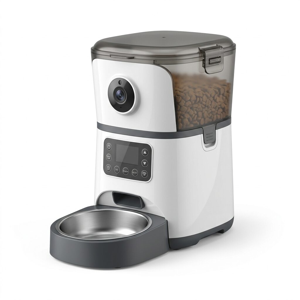 Automatic Cat Feeder with Camera - WiFi Smart Pet Feeder with App Control, HD Night Vision and Two Way Audio for Cats and Dogs