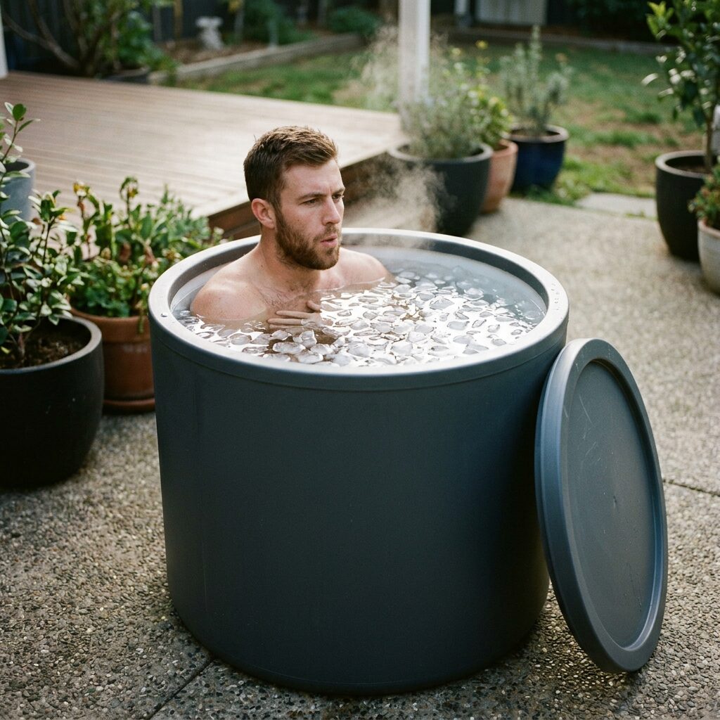 Portable Ice Bath - Cold Plunge Tub with Insulated Lid for Outdoor Recovery and Cold Water Therapy