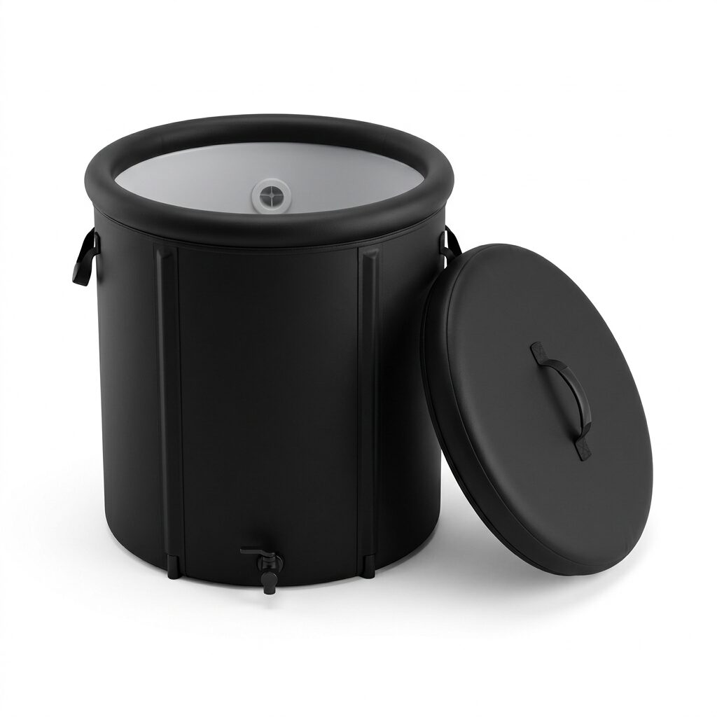Portable Ice Bath - Cold Plunge Tub with Insulated Lid for Outdoor Recovery and Cold Water Therapy