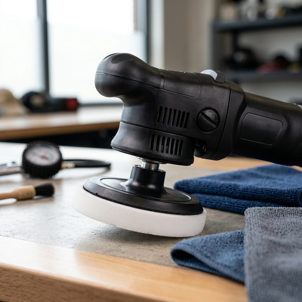 Cordless Car Polisher - Dual Action Battery Buffer Polisher Kit with Pads for Car Detailing and Paint Correction