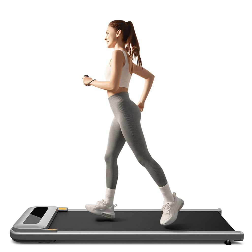 Under Desk Walking Pad Treadmill - Slim Portable Walking Treadmill with Remote for Home Office and Standing Desk