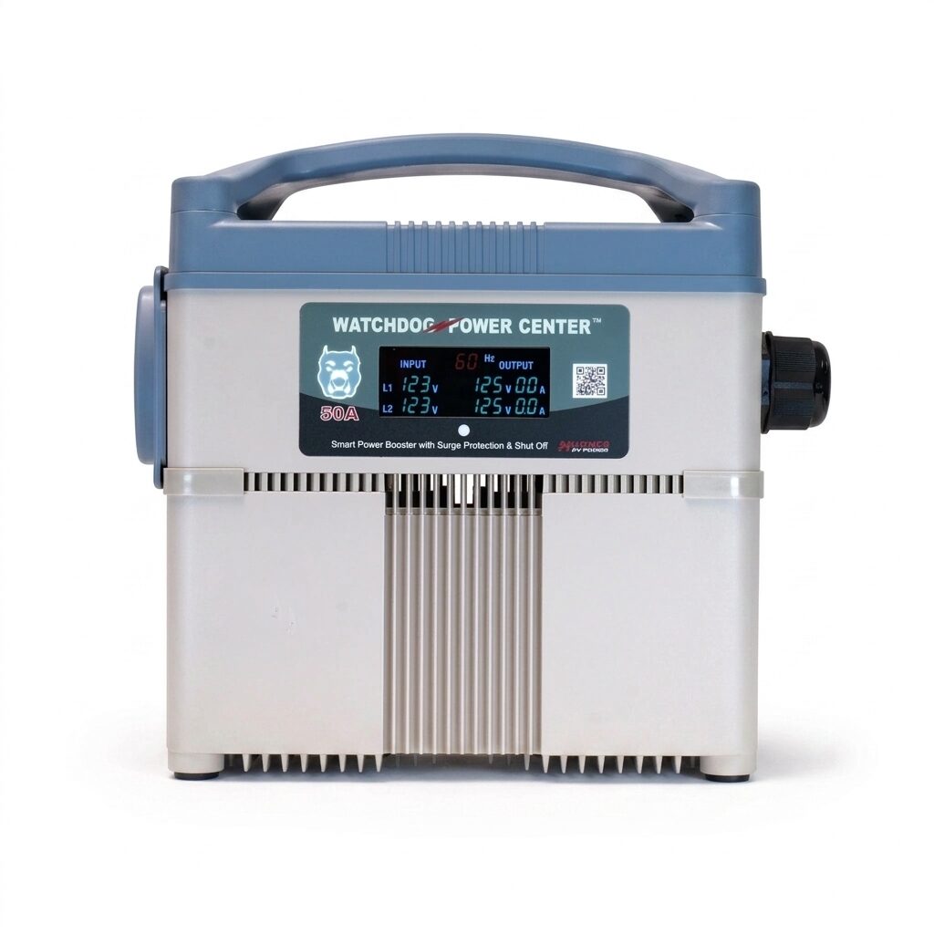RV Surge Protector - 50 Amp Electrical Management System with Display for Caravan Motorhome and Camper Power Protection