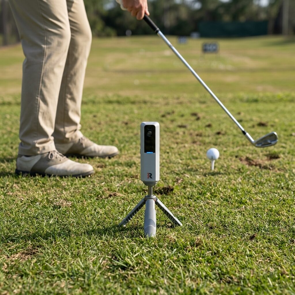 Golf Launch Monitor - Portable Personal Launch Monitor with Ball Speed Distance and Swing Data for Indoor and Outdoor Practice