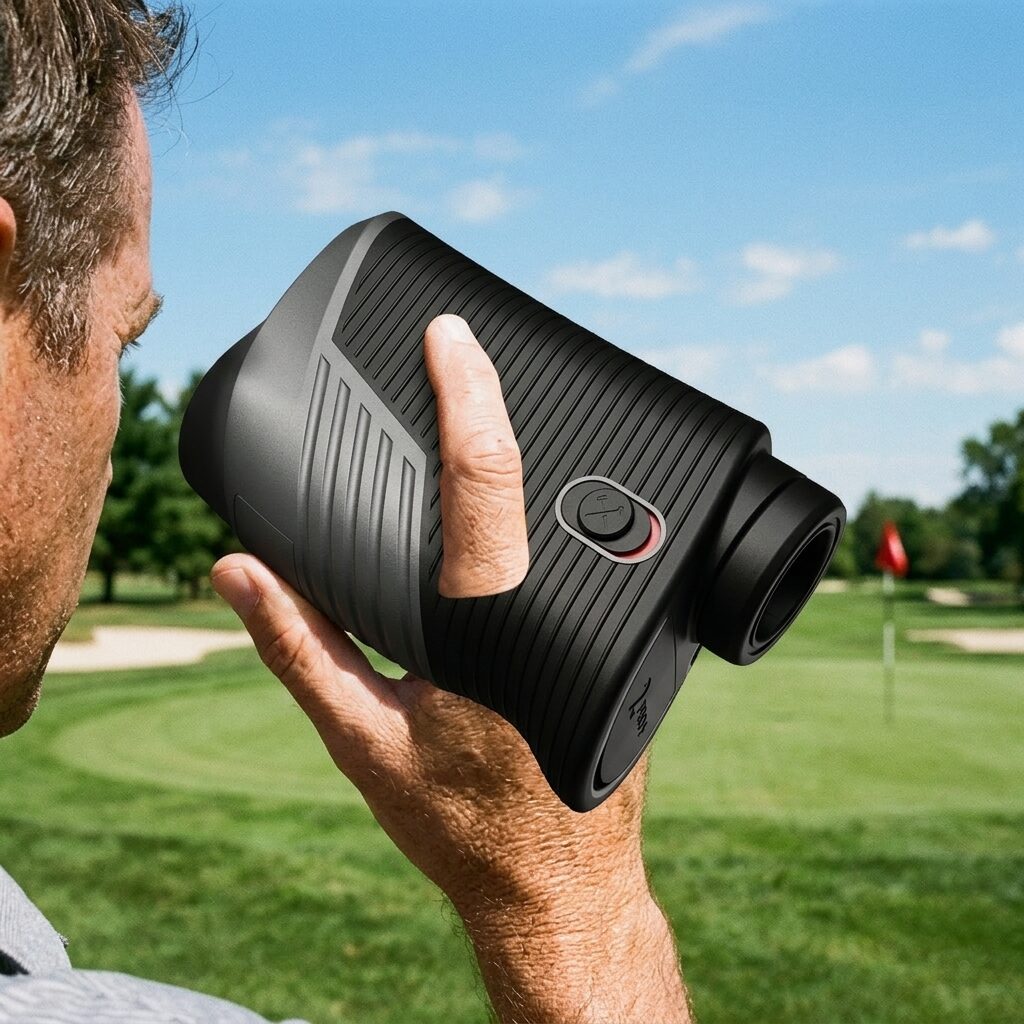Golf Laser Rangefinder - Slope Rangefinder with Flag Lock and Pulse Vibration for Accurate Golf Distance Measuring