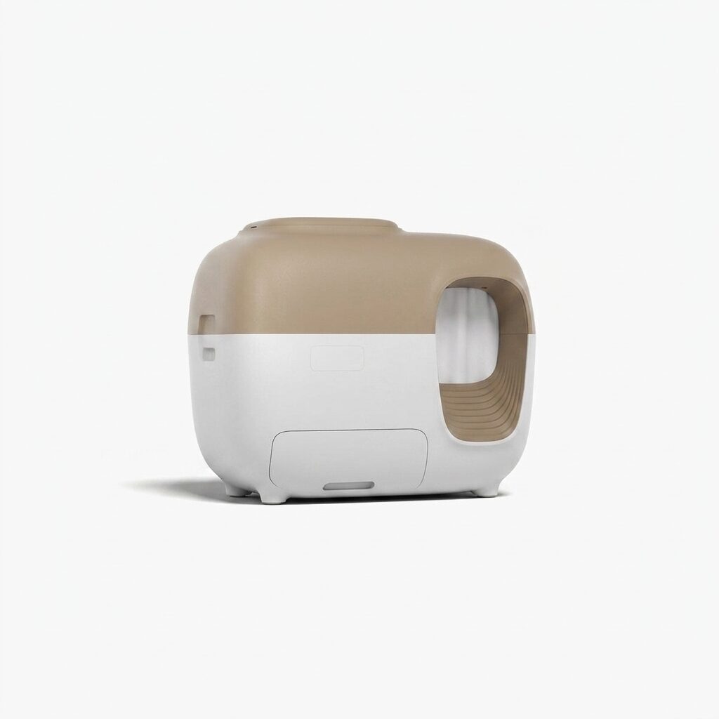 Self Cleaning Cat Litter Box - Automatic Robot Litter Box with Odor Control and App Control for Multiple Cats