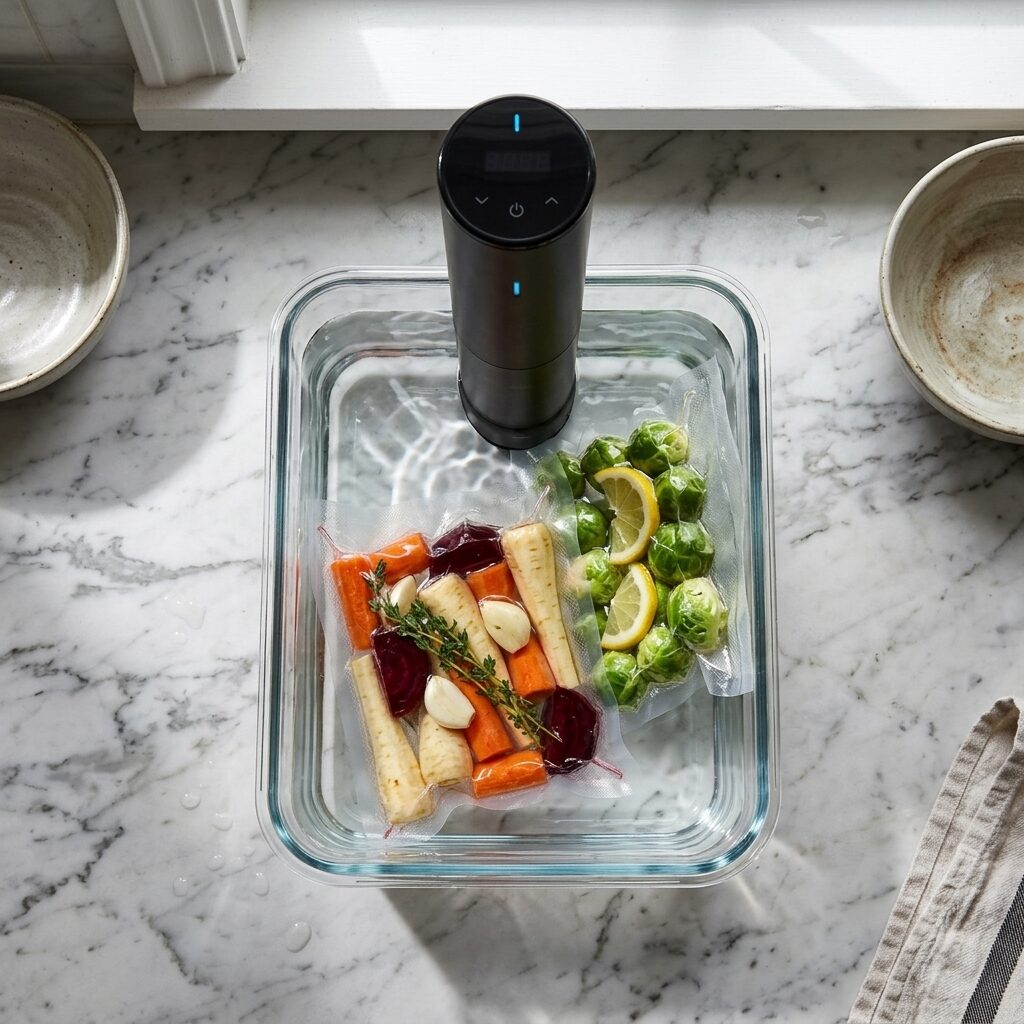 Sous Vide Immersion Circulator - Precision Cooker with WiFi App Control and Quiet Pump for Restaurant Quality Steak at Home