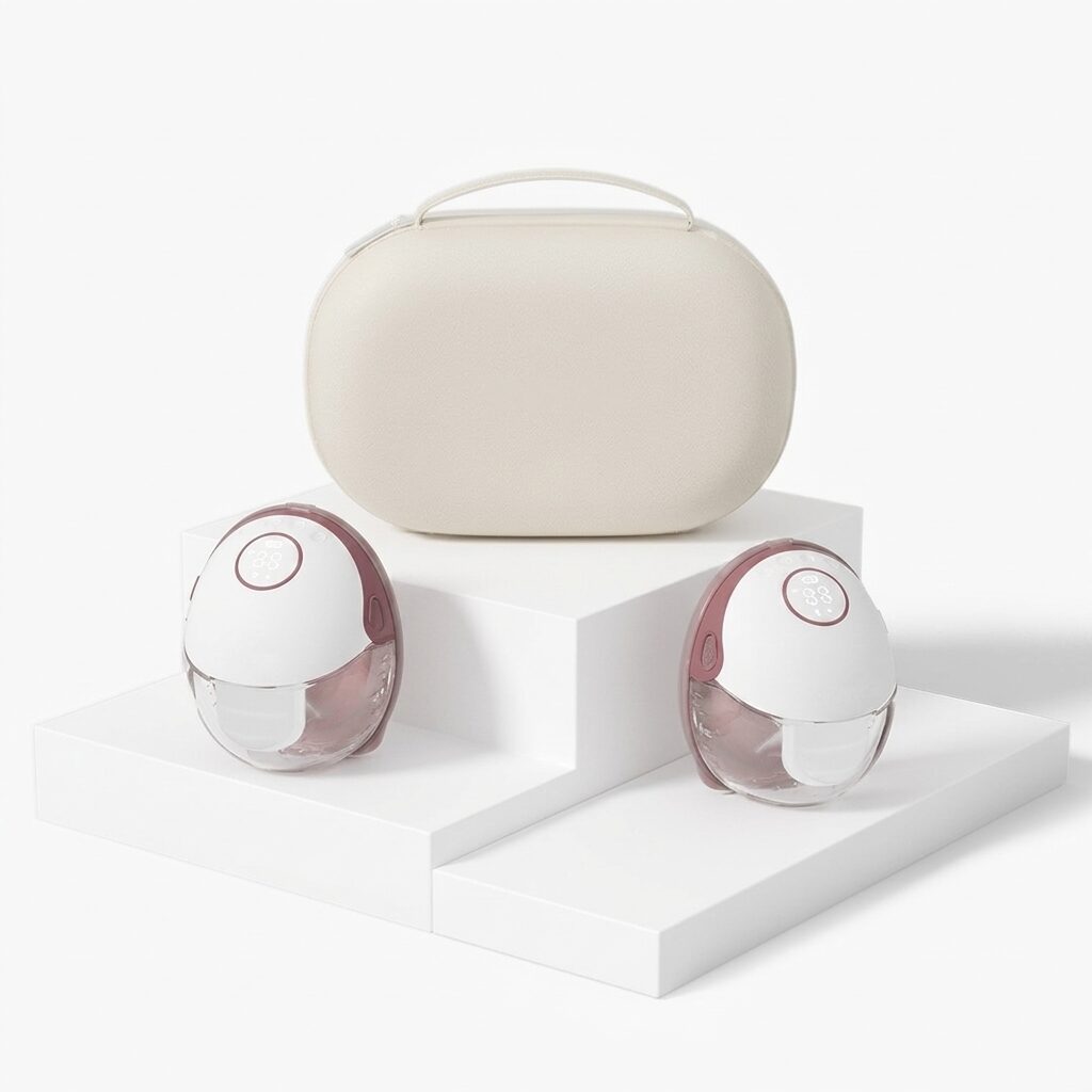 Wearable Breast Pump - Hands Free Electric Double Breast Pump with Quiet Motor and App for Discreet In Bra Pumping