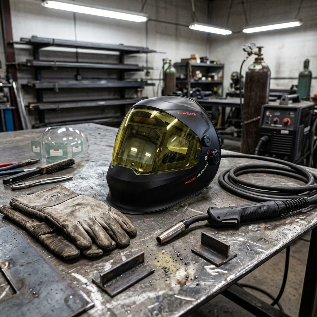 Auto Darkening Welding Helmet - True Color Large View Solar Welding Mask with Grind Mode for MIG TIG and Arc Welding