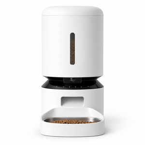 Automatic camera pet feeder front view