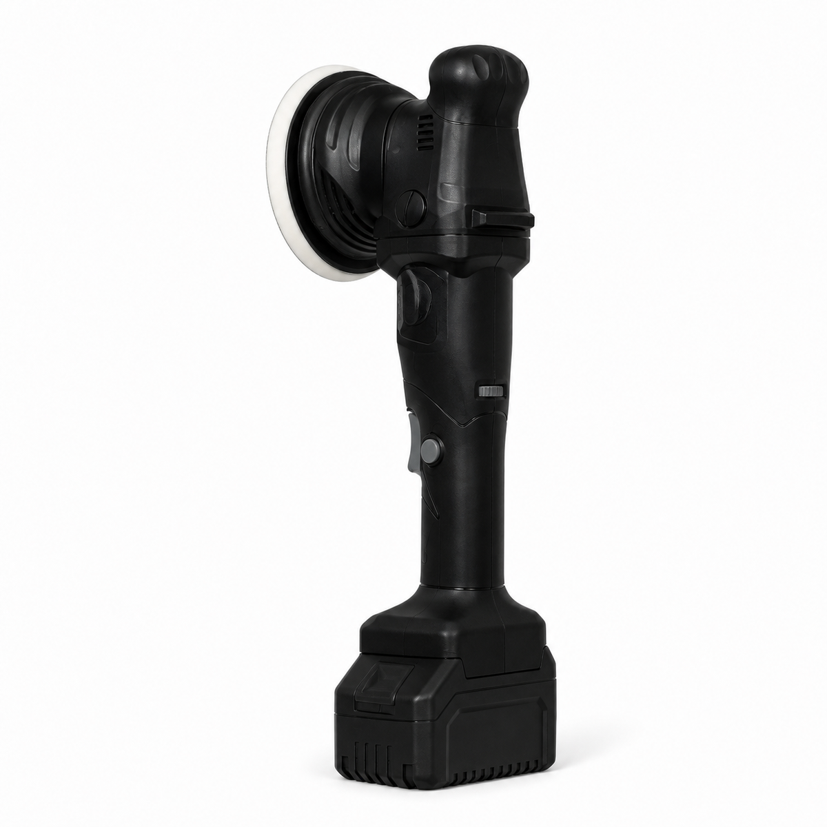 Cordless car polisher right angle view