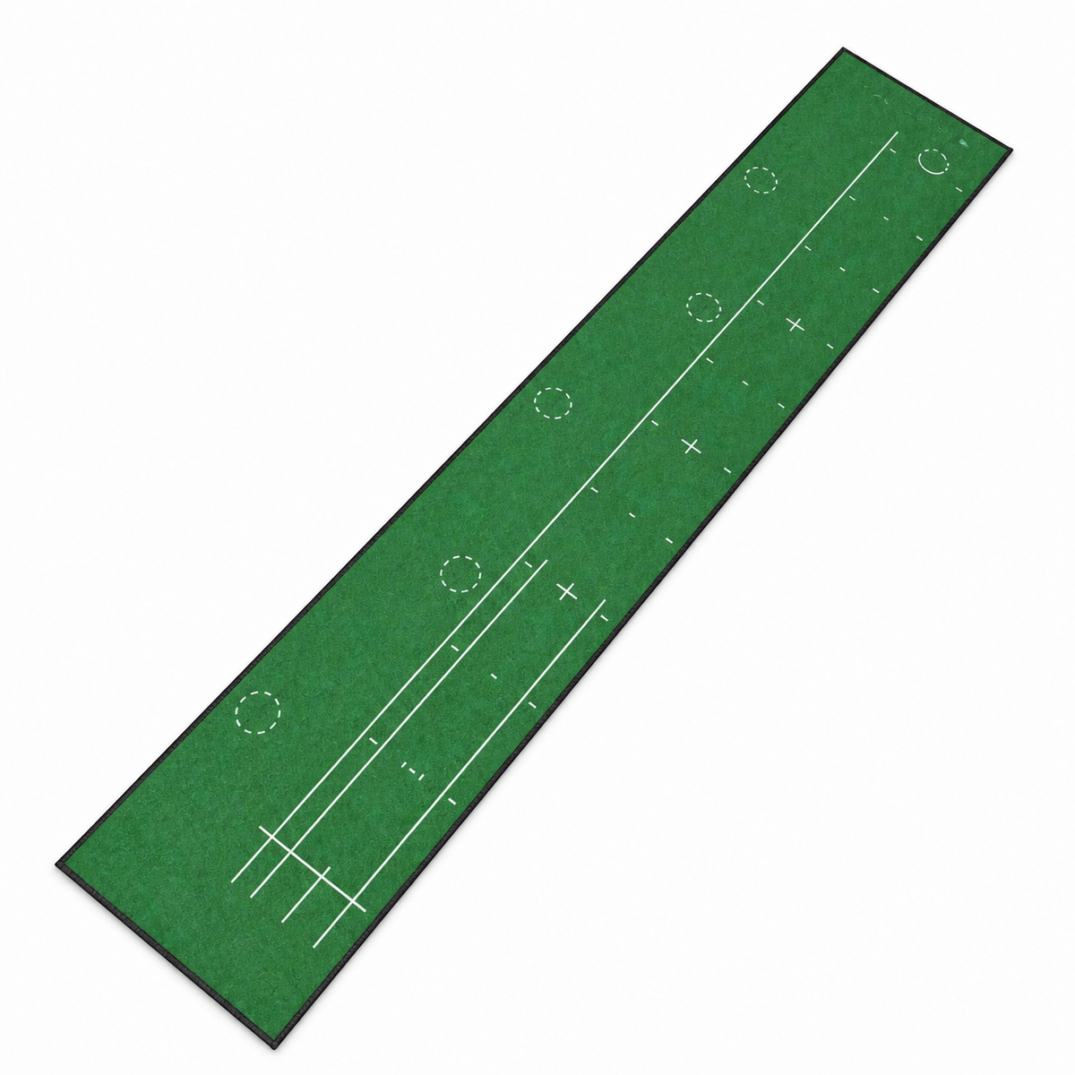 Golf putting mat full overhead studio view